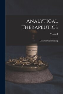 Couverture_Analytical Therapeutics; Volume I