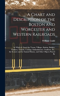 Front cover_A Chart and Description of the Boston and Worcester and Western Railroads