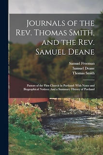Couverture_Journals of the Rev. Thomas Smith, and the Rev. Samuel Deane
