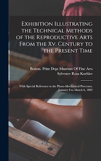 Couverture_Exhibition Illustrating the Technical Methods of the Reproductive Arts From the Xv. Century to the Present Time