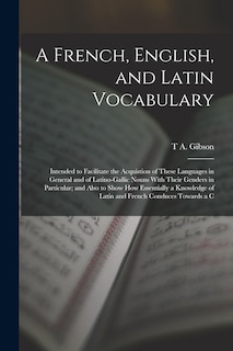 Front cover_A French, English, and Latin Vocabulary