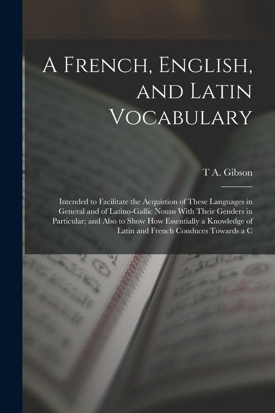 Front cover_A French, English, and Latin Vocabulary