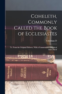 Couverture_Coheleth, Commonly Called the Book of Ecclesiastes
