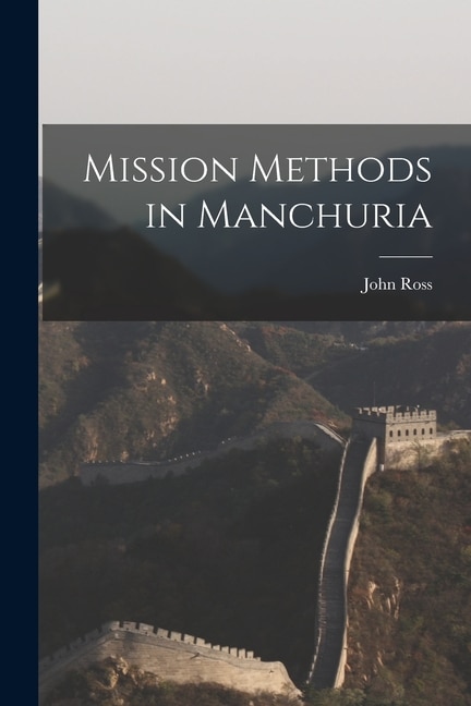 Front cover_Mission Methods in Manchuria