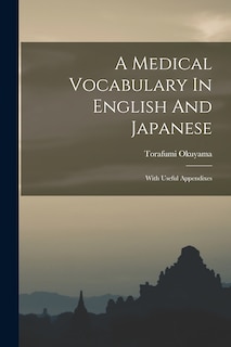 Couverture_A Medical Vocabulary In English And Japanese