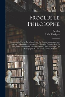 Front cover_Proclus Le Philosophe