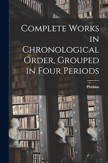 Front cover_Complete Works in Chronological Order, Grouped in Four Periods