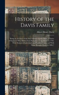 Front cover_History of the Davis Family