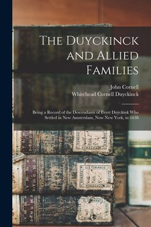 Front cover_The Duyckinck and Allied Families