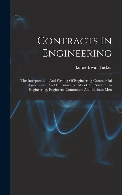 Front cover_Contracts In Engineering