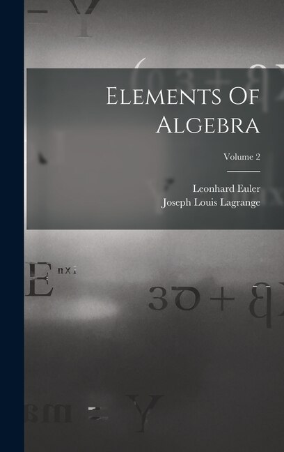 Couverture_Elements Of Algebra; Volume 2
