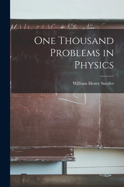 Couverture_One Thousand Problems in Physics