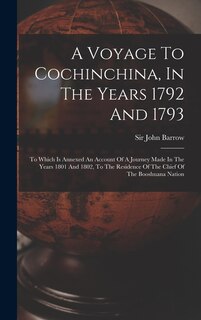 Couverture_A Voyage To Cochinchina, In The Years 1792 And 1793