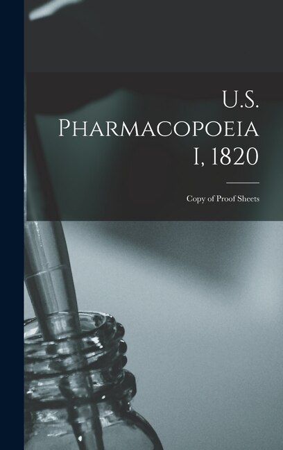 Couverture_U.S. Pharmacopoeia I, 1820