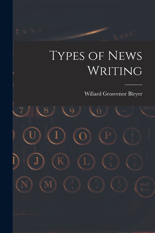 Front cover_Types of News Writing