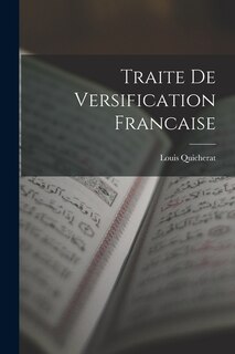 Couverture_Traite De Versification Francaise