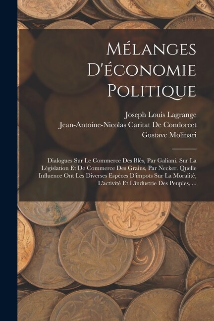 Front cover_Mélanges D'économie Politique
