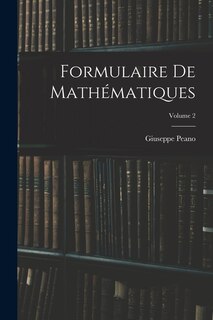 Couverture_Formulaire De Mathématiques; Volume 2