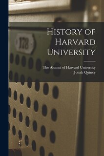Front cover_History of Harvard University