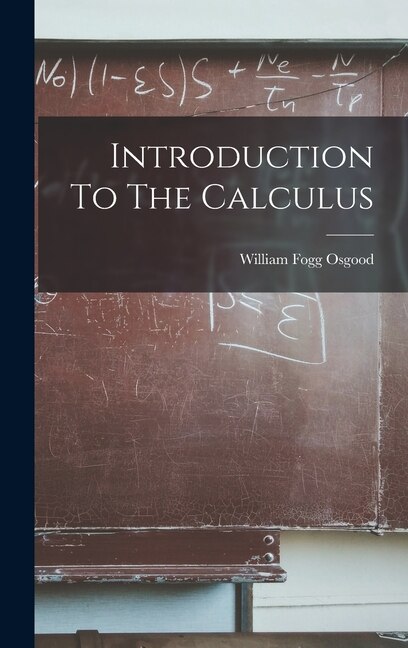 Front cover_Introduction To The Calculus