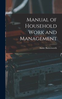 Front cover_Manual of Household Work and Management