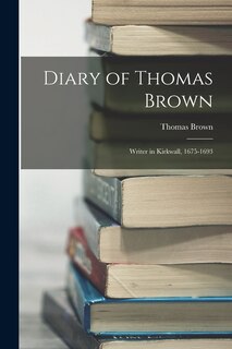 Couverture_Diary of Thomas Brown