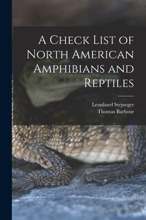 Front cover_A Check List of North American Amphibians and Reptiles