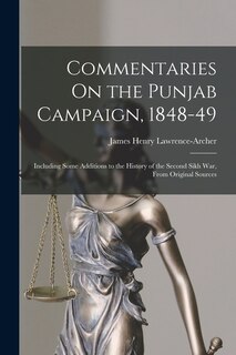Couverture_Commentaries On the Punjab Campaign, 1848-49