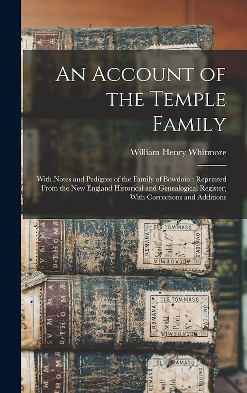 Couverture_An Account of the Temple Family