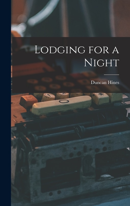 Front cover_Lodging for a Night