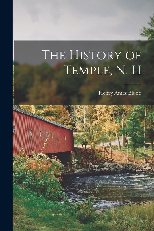 Front cover_The History of Temple, N. H