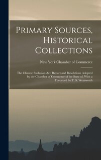 Front cover_Primary Sources, Historical Collections