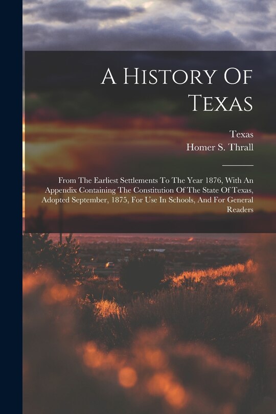 Couverture_A History Of Texas