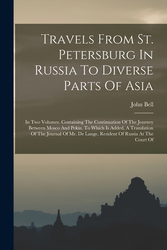 Couverture_Travels From St. Petersburg In Russia To Diverse Parts Of Asia