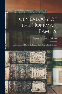 Couverture_Genealogy of the Hoffman Family