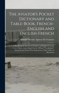 Front cover_The Aviator's Pocket Dictionary and Table-Book, French-English and English-French