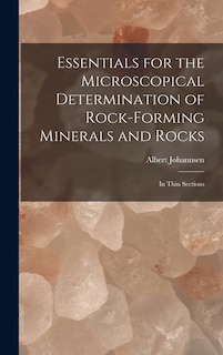 Front cover_Essentials for the Microscopical Determination of Rock-Forming Minerals and Rocks
