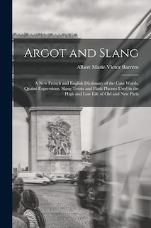 Front cover_Argot and Slang