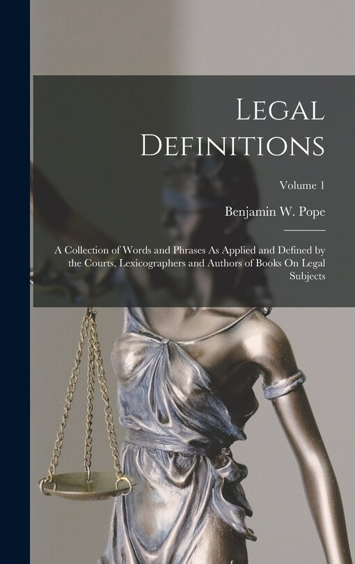 Front cover_Legal Definitions
