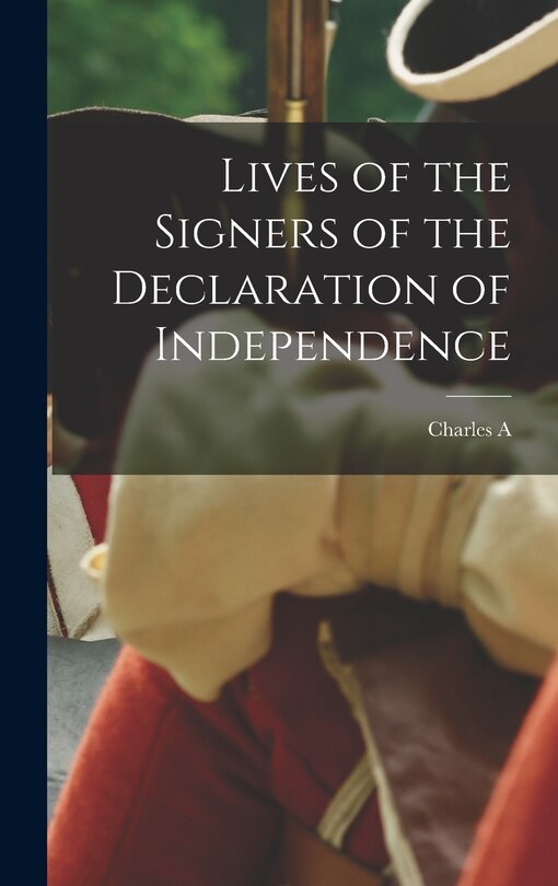 Front cover_Lives of the Signers of the Declaration of Independence