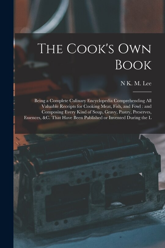 Couverture_The Cook's own Book