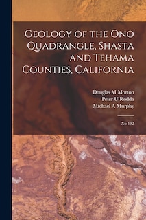 Couverture_Geology of the Ono Quadrangle, Shasta and Tehama Counties, California