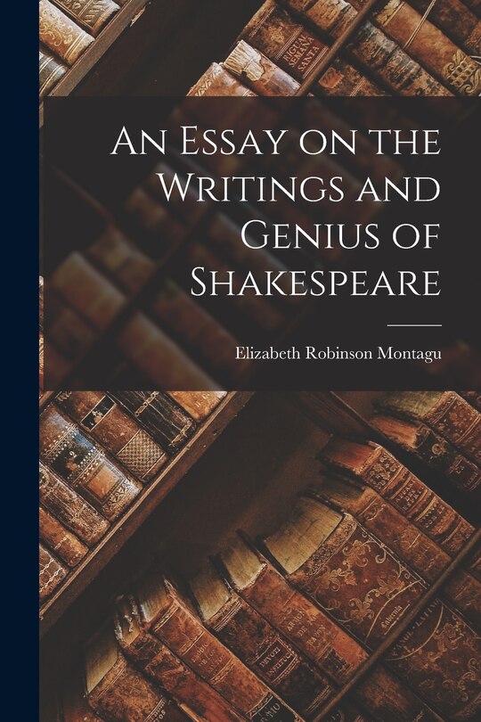 Couverture_An Essay on the Writings and Genius of Shakespeare