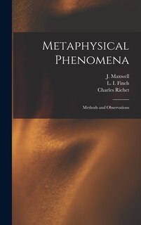 Front cover_Metaphysical Phenomena; Methods and Observations
