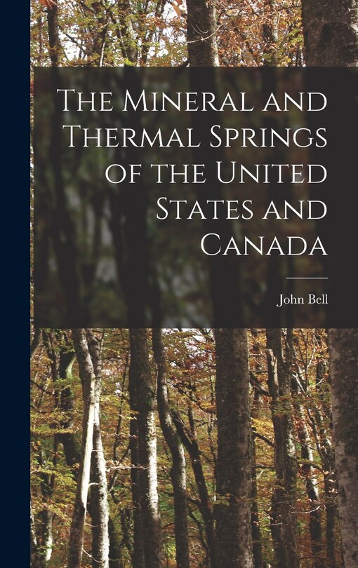Couverture_The Mineral and Thermal Springs of the United States and Canada