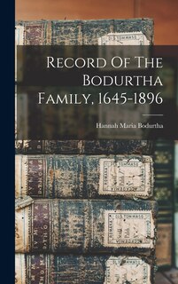 Couverture_Record Of The Bodurtha Family, 1645-1896