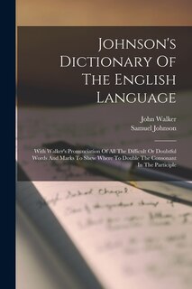 Couverture_Johnson's Dictionary Of The English Language