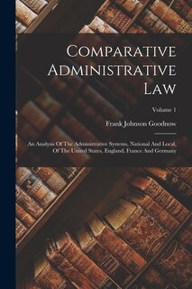 Couverture_Comparative Administrative Law