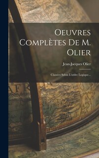 Couverture_Oeuvres Compl&egrave;tes De M. Olier