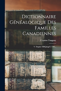 Couverture_Dictionnaire Généalogique Des Familles Canadiennes